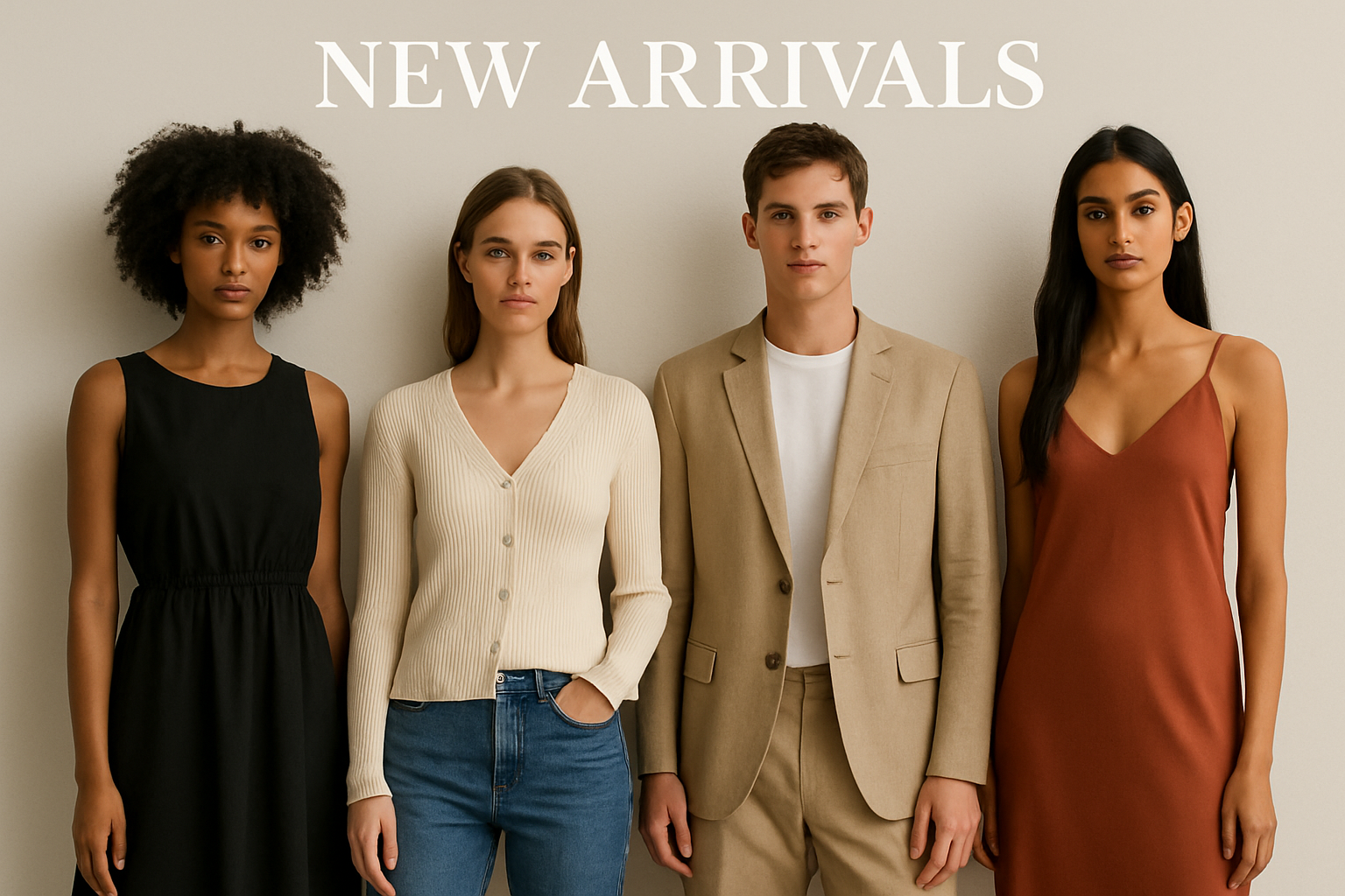 New arrivals displayed on models